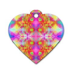 Fractaling Dog Tag Heart (two Sides) by Thespacecampers