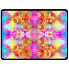 Fractaling Fleece Blanket (large)  by Thespacecampers