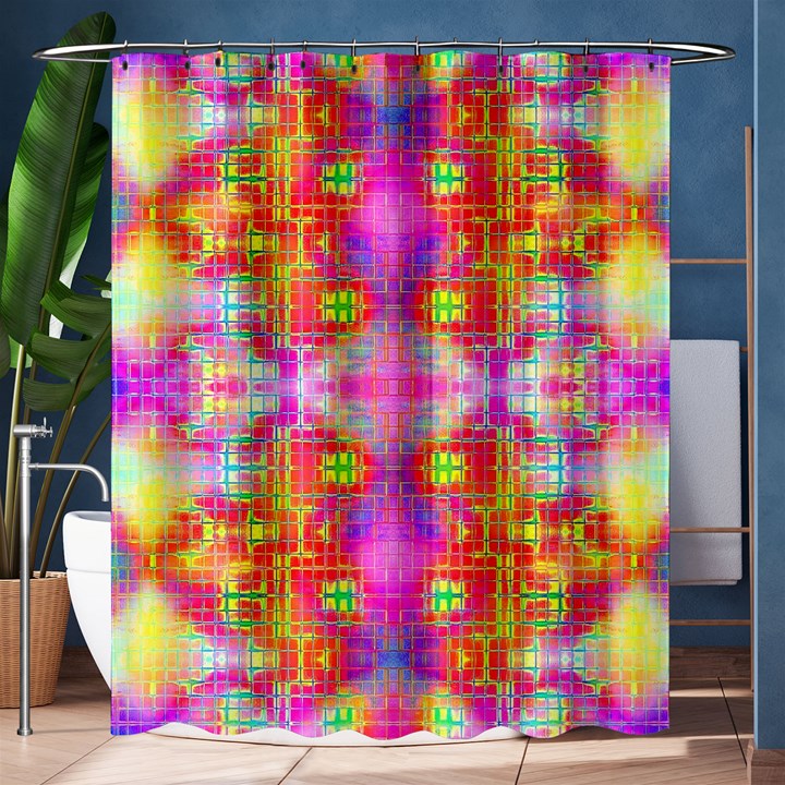 Fractaling Shower Curtain 60  x 72  (Medium) 