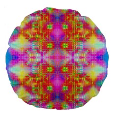 Fractaling Large 18  Premium Flano Round Cushions by Thespacecampers