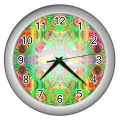 Art In Space Wall Clock (silver) by Thespacecampers