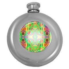 Art In Space Round Hip Flask (5 Oz) by Thespacecampers