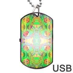 Art In Space Dog Tag Usb Flash (two Sides) by Thespacecampers