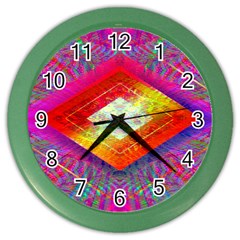 Diamond In The Rough Color Wall Clock by Thespacecampers