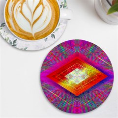 Diamond In The Rough Uv Print Round Tile Coaster by Thespacecampers