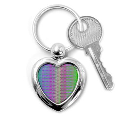 Glitch Machine Key Chain (heart) by Thespacecampers