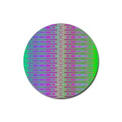 Glitch Machine Rubber Coaster (round) by Thespacecampers