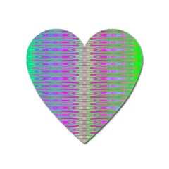 Glitch Machine Heart Magnet by Thespacecampers