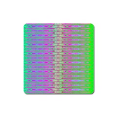 Glitch Machine Square Magnet by Thespacecampers