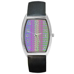 Glitch Machine Barrel Style Metal Watch by Thespacecampers