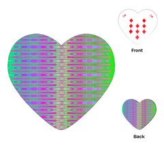 Glitch Machine Playing Cards Single Design (heart) by Thespacecampers