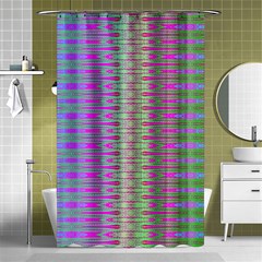 Glitch Machine Shower Curtain 48  X 72  (small)  by Thespacecampers