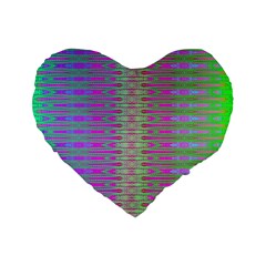 Glitch Machine Standard 16  Premium Heart Shape Cushions by Thespacecampers