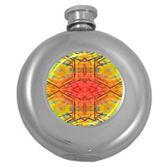 Hexafusion Round Hip Flask (5 Oz) by Thespacecampers