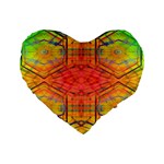 Hexafusion Standard 16  Premium Flano Heart Shape Cushions Front