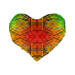 Hexafusion Standard 16  Premium Flano Heart Shape Cushions Back