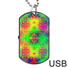 Higher Love Dog Tag Usb Flash (two Sides) by Thespacecampers