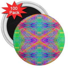 Hippie Dippie 3  Magnets (100 Pack) by Thespacecampers