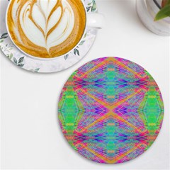 Hippie Dippie Uv Print Round Tile Coaster by Thespacecampers