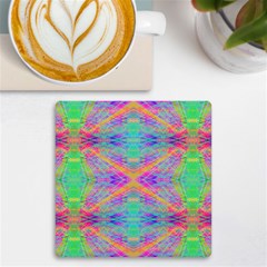 Hippie Dippie Uv Print Square Tile Coaster 