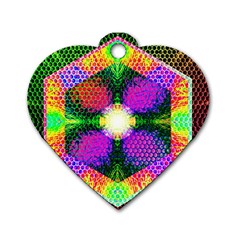 Honeycomb High Dog Tag Heart (one Side) by Thespacecampers