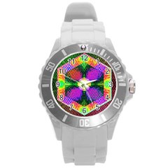 Honeycomb High Round Plastic Sport Watch (l) by Thespacecampers