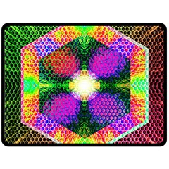 Honeycomb High Double Sided Fleece Blanket (large)  by Thespacecampers