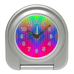 Intoxicating Rainbows Travel Alarm Clock by Thespacecampers