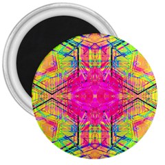 Kaleidoscopic Fun 3  Magnets by Thespacecampers