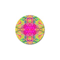 Kaleidoscopic Fun Golf Ball Marker by Thespacecampers