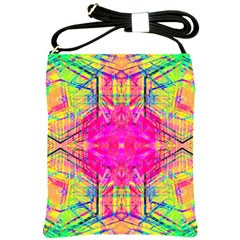 Kaleidoscopic Fun Shoulder Sling Bag by Thespacecampers