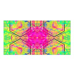 Kaleidoscopic Fun Satin Shawl 45  X 80  by Thespacecampers