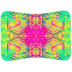 Kaleidoscopic Fun Velour Seat Head Rest Cushion by Thespacecampers