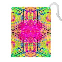 Kaleidoscopic Fun Drawstring Pouch (4xl) by Thespacecampers