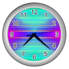 Liquid Lens Wall Clock (silver) by Thespacecampers