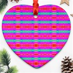 Love Burst Heart Ornament (Two Sides) Front