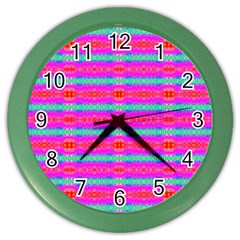 Love Burst Color Wall Clock by Thespacecampers