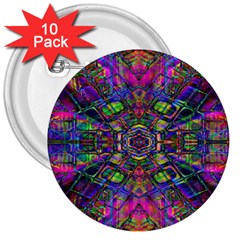 Mind Bender 3  Buttons (10 pack) 