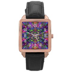 Mind Bender Rose Gold Leather Watch 