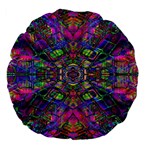 Mind Bender Large 18  Premium Flano Round Cushions Front