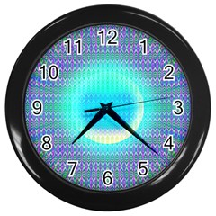 Moonburst Wall Clock (black) by Thespacecampers