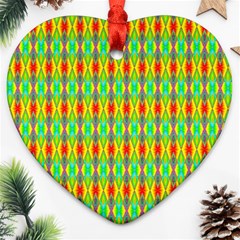 Neon Angles Ornament (heart) by Thespacecampers