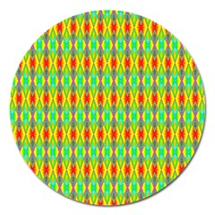 Neon Angles Magnet 5  (round) by Thespacecampers