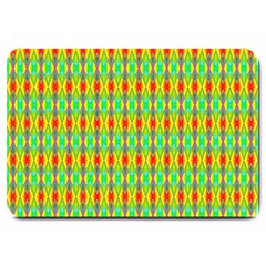 Neon Angles Large Doormat  by Thespacecampers