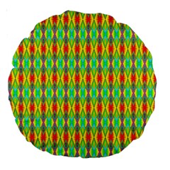 Neon Angles Large 18  Premium Round Cushions by Thespacecampers