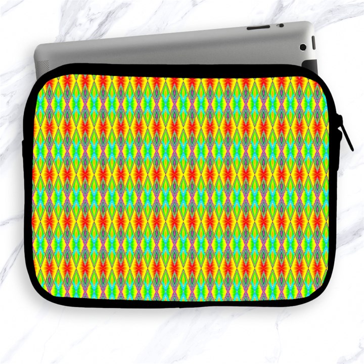 Neon Angles Apple iPad 2/3/4 Zipper Cases