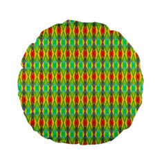 Neon Angles Standard 15  Premium Flano Round Cushions by Thespacecampers