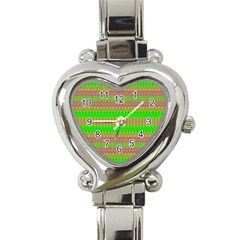 Neon Hopes Heart Italian Charm Watch by Thespacecampers