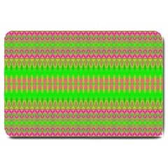 Neon Hopes Large Doormat  by Thespacecampers