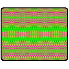 Neon Hopes Double Sided Fleece Blanket (medium)  by Thespacecampers